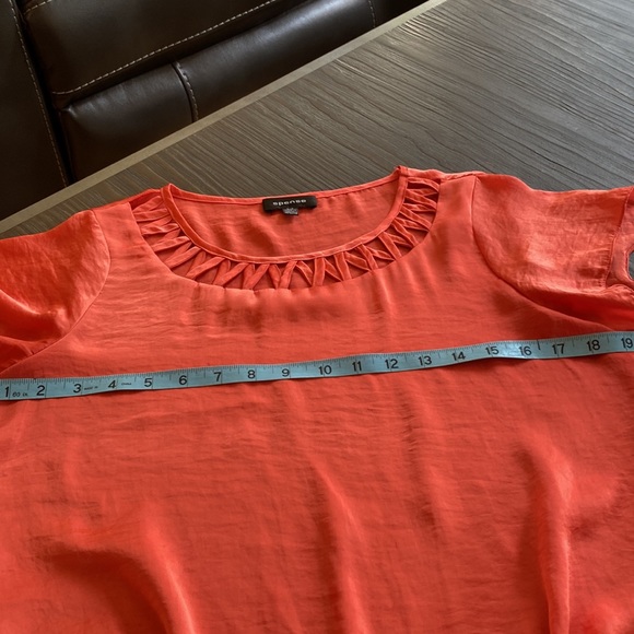 Spence, ladies blouse in size, small in beautiful, vibrant orange. - Picture 4 of 6